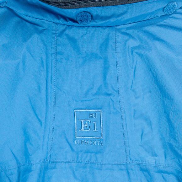 Vintage REI Staff Jacket Women’s Small Microfiber Hooded Windbreaker Travel Blue - Picture 15 of 16